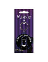 Llavero pyramid wednesday addams black is my happy color
